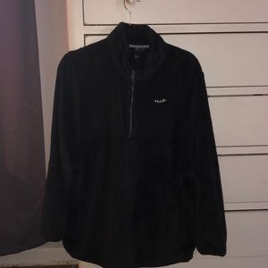 Volcom Black Soft and Fuzzy 1/4 zip